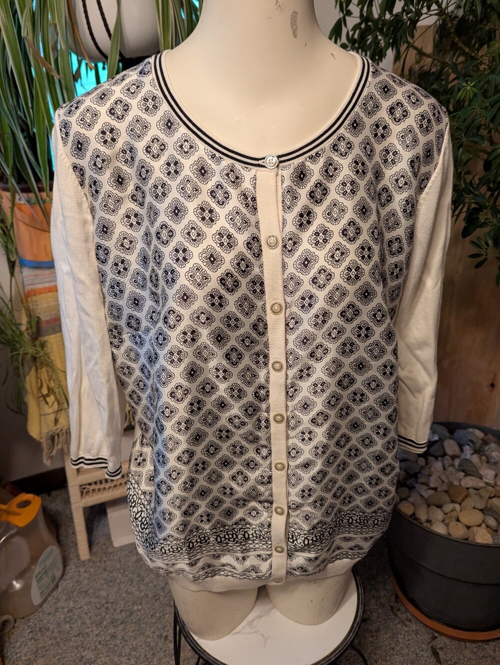 Excellent Talbots Plus Silky Front Knit Top Sz 1X